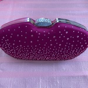 JESSICA Pink Clutch (few crystals missing)